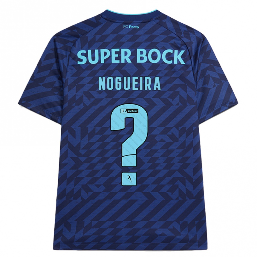 Niño Fútbol Camiseta Duarte Nogueira #0 Azul Marino Equipación Tercera 2024/25 Argentina