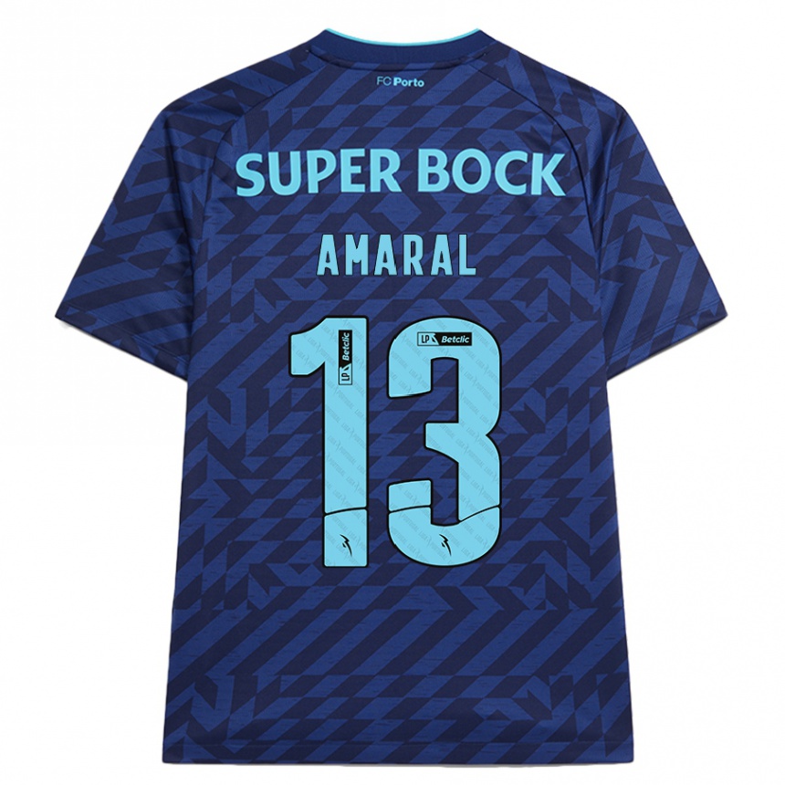 Niño Fútbol Camiseta Fábio Amaral #13 Azul Marino Equipación Tercera 2024/25 Argentina