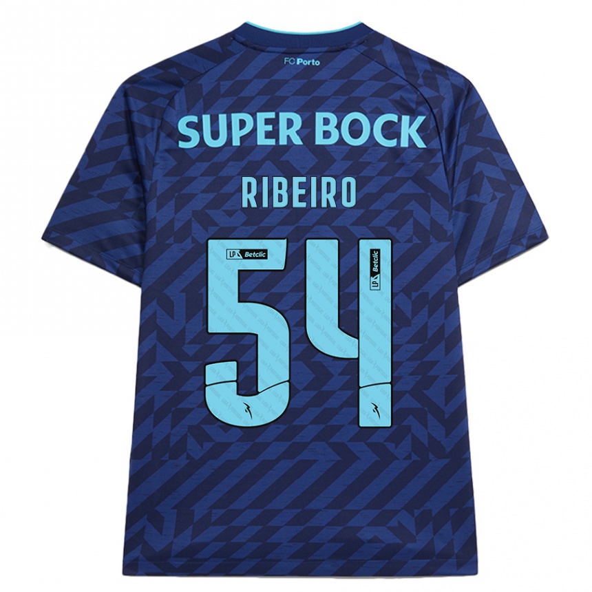 Niño Fútbol Camiseta António Ribeiro #54 Azul Marino Equipación Tercera 2024/25 Argentina