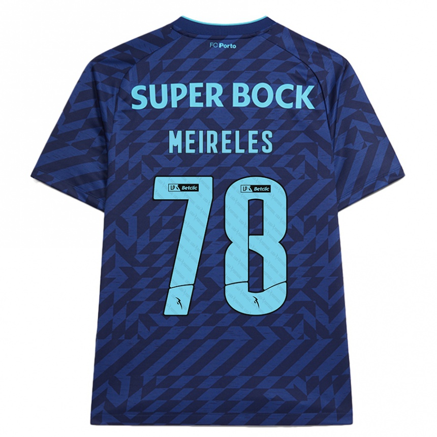 Niño Fútbol Camiseta Jorge Meireles #78 Azul Marino Equipación Tercera 2024/25 Argentina