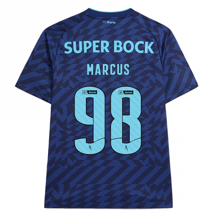 Niño Fútbol Camiseta Abraham Marcus #98 Azul Marino Equipación Tercera 2024/25 Argentina