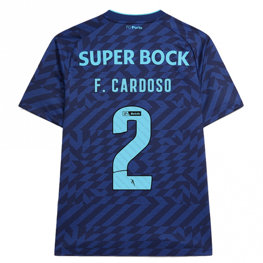 Niño Fútbol Camiseta Fábio Cardoso #2 Azul Marino Equipación Tercera 2024/25 Argentina