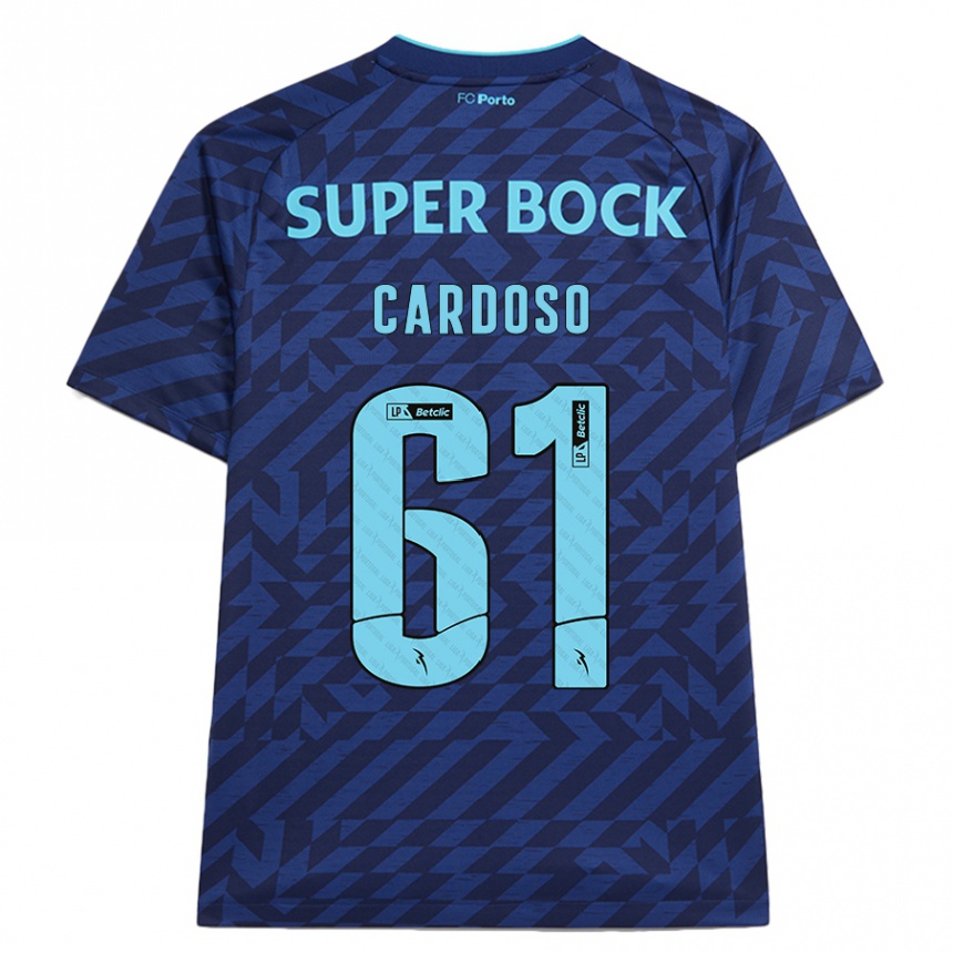 Niño Fútbol Camiseta Ivan Cardoso #61 Azul Marino Equipación Tercera 2024/25 Argentina