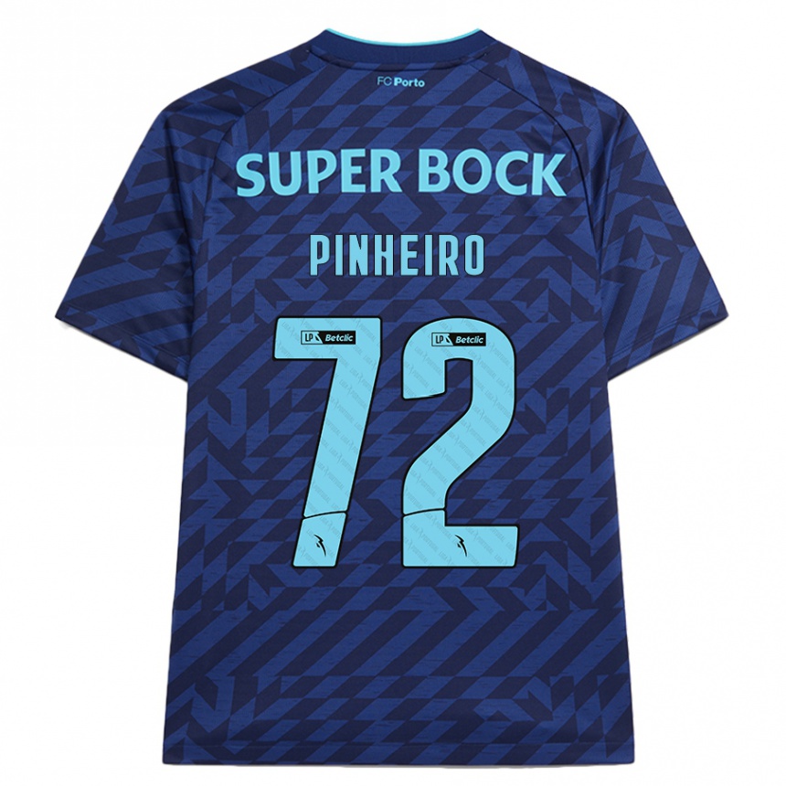 Niño Fútbol Camiseta Rodrigo Pinheiro #72 Azul Marino Equipación Tercera 2024/25 Argentina