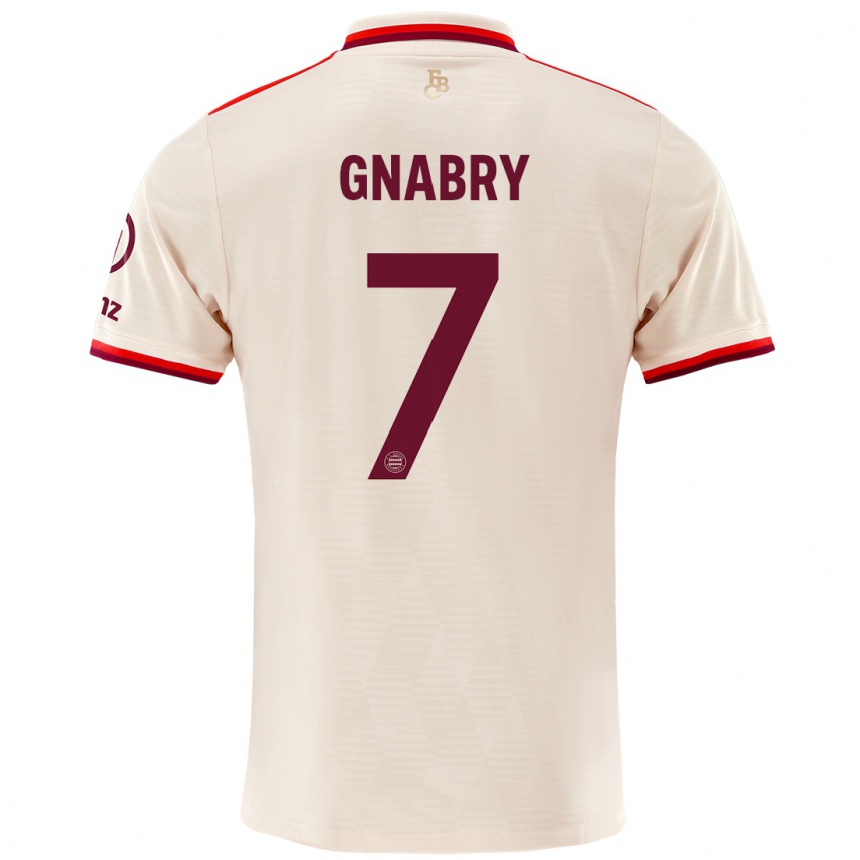 Niño Fútbol Camiseta Serge Gnabry #7 Lino Equipación Tercera 2024/25 Argentina