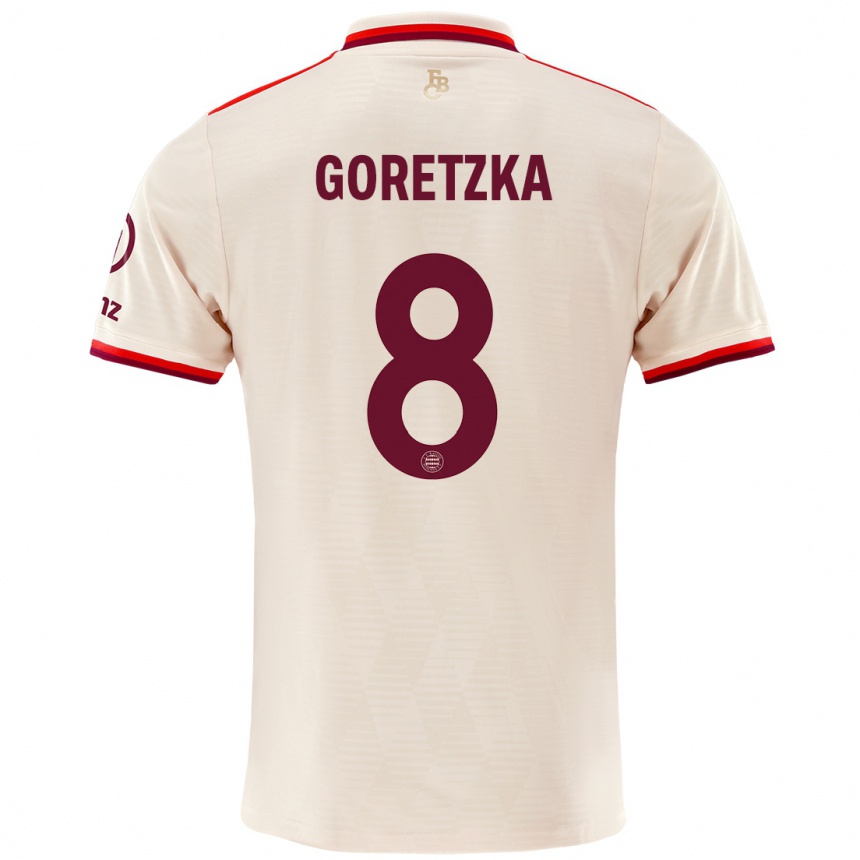 Niño Fútbol Camiseta Leon Goretzka #8 Lino Equipación Tercera 2024/25 Argentina