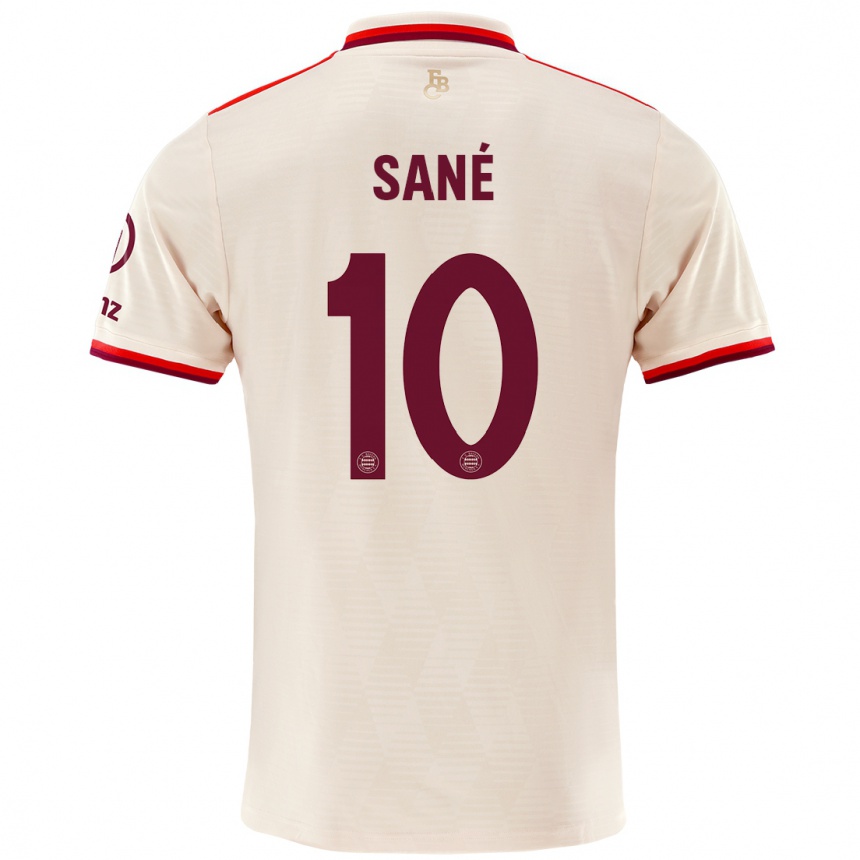 Niño Fútbol Camiseta Leroy Sane #10 Lino Equipación Tercera 2024/25 Argentina