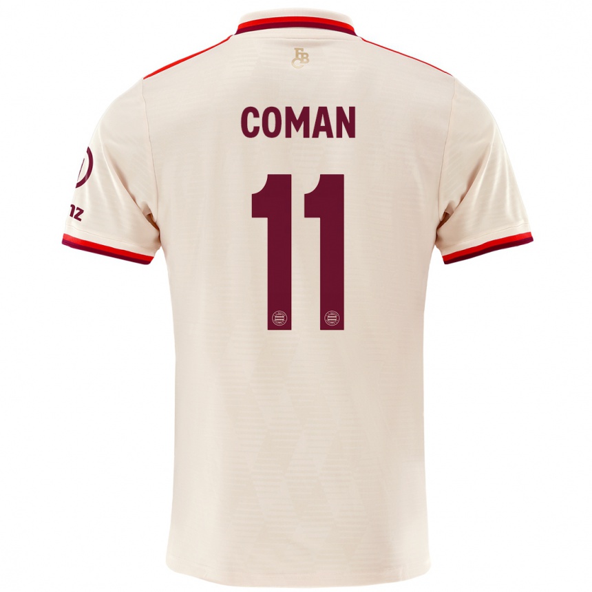 Niño Fútbol Camiseta Kingsley Coman #11 Lino Equipación Tercera 2024/25 Argentina