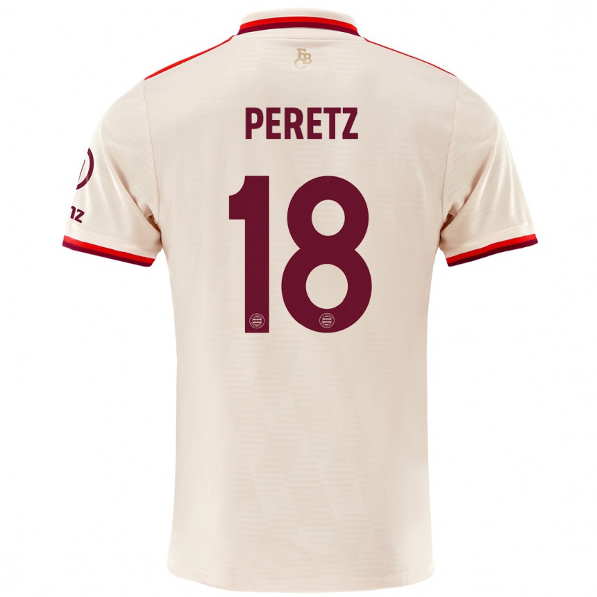 Niño Fútbol Camiseta Daniel Peretz #18 Lino Equipación Tercera 2024/25 Argentina