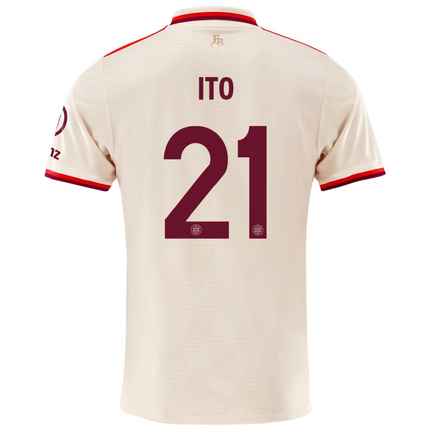 Niño Fútbol Camiseta Hiroki Ito #21 Lino Equipación Tercera 2024/25 Argentina