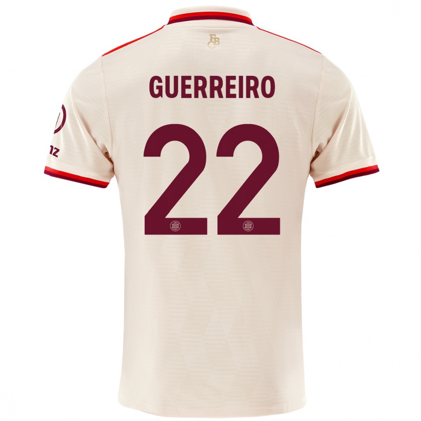 Niño Fútbol Camiseta Raphaël Guerreiro #22 Lino Equipación Tercera 2024/25 Argentina