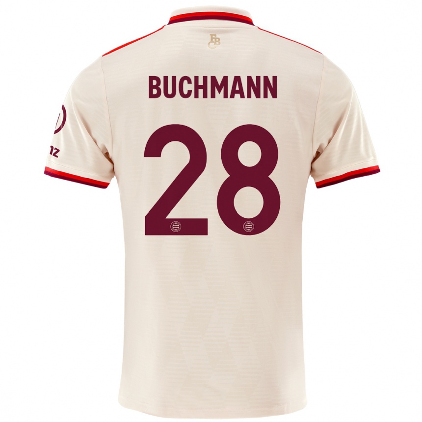 Niño Fútbol Camiseta Tarek Buchmann #28 Lino Equipación Tercera 2024/25 Argentina