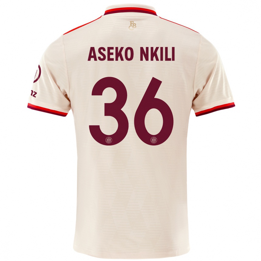 Niño Fútbol Camiseta Noel Aseko Nkili #36 Lino Equipación Tercera 2024/25 Argentina