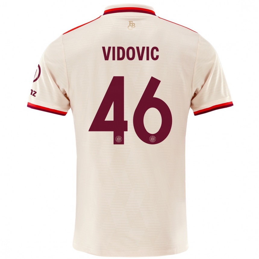 Niño Fútbol Camiseta Gabriel Vidovic #46 Lino Equipación Tercera 2024/25 Argentina