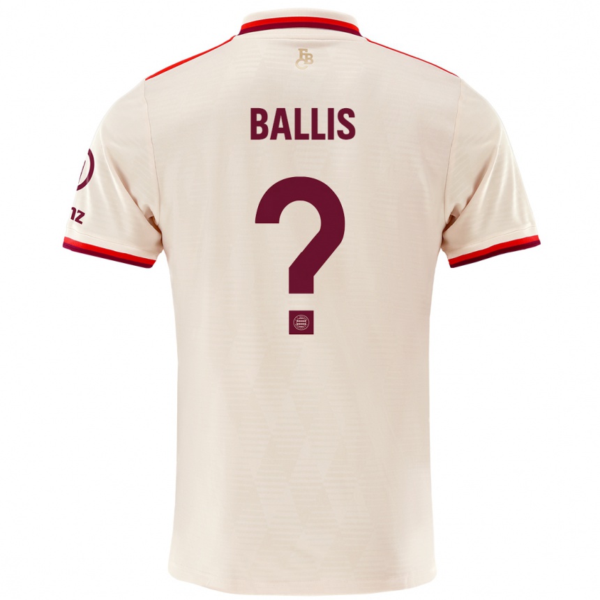 Niño Fútbol Camiseta Benjamin Ballis #0 Lino Equipación Tercera 2024/25 Argentina