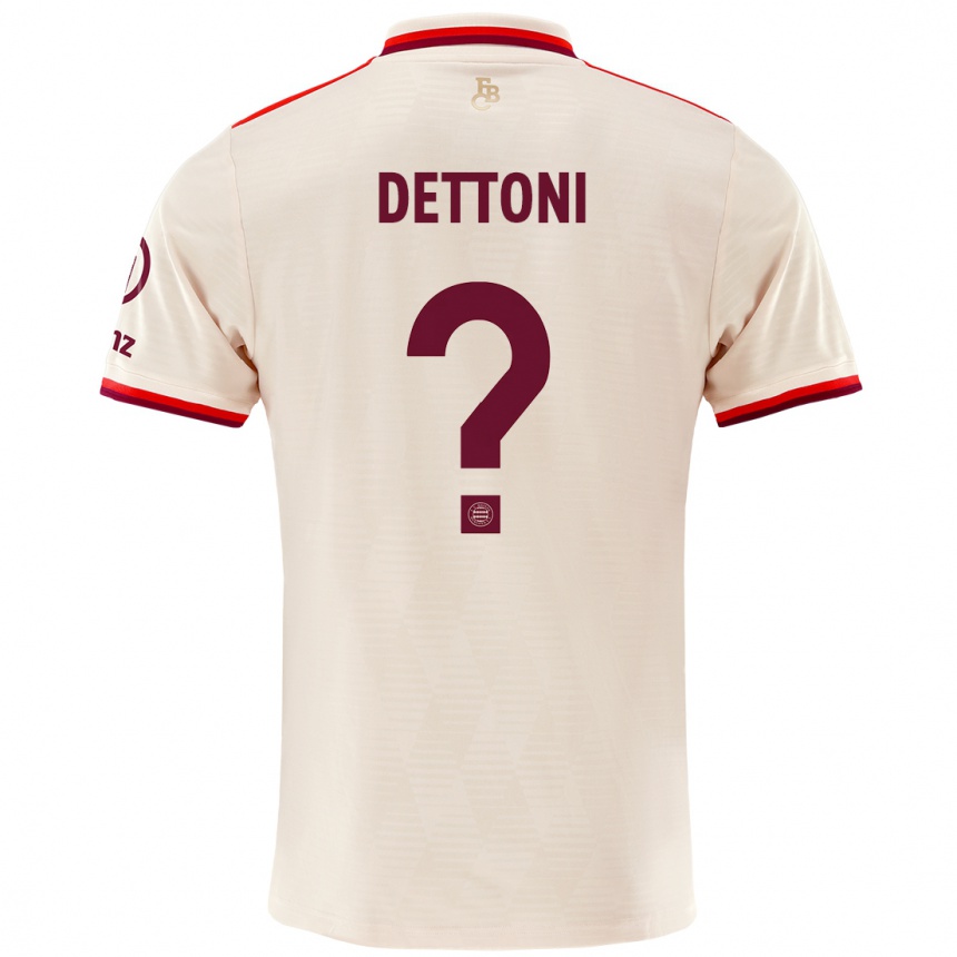 Niño Fútbol Camiseta Grayson Dettoni #0 Lino Equipación Tercera 2024/25 Argentina