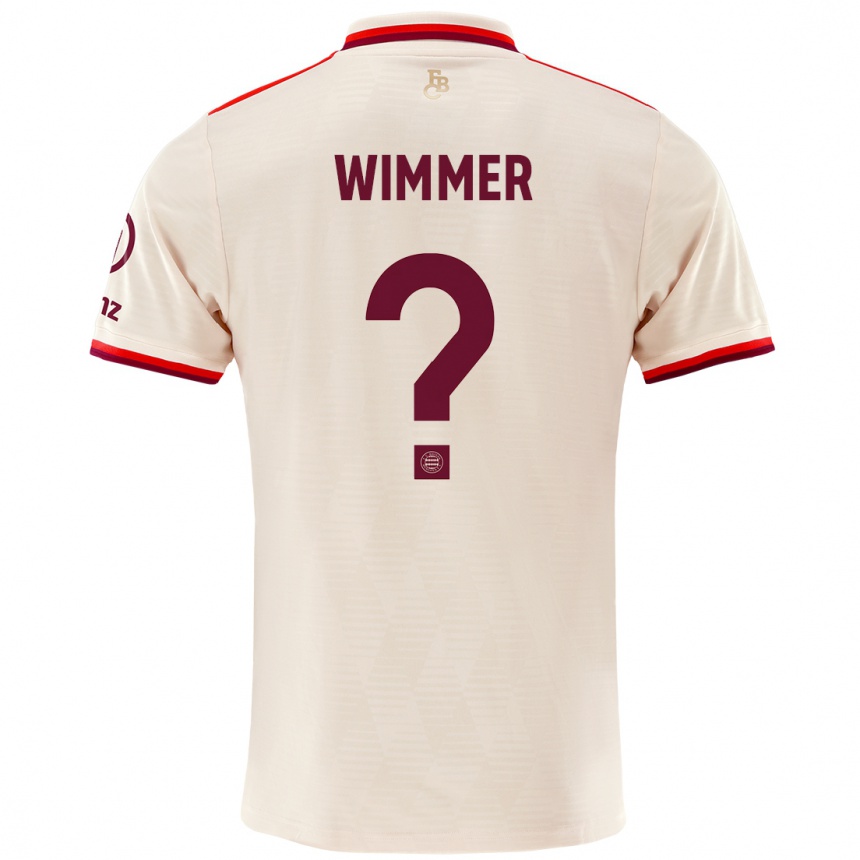 Niño Fútbol Camiseta Benedikt Wimmer #0 Lino Equipación Tercera 2024/25 Argentina