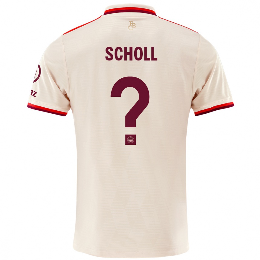 Niño Fútbol Camiseta Paul Scholl #0 Lino Equipación Tercera 2024/25 Argentina