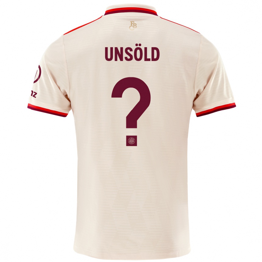 Niño Fútbol Camiseta Samuel Unsöld #0 Lino Equipación Tercera 2024/25 Argentina