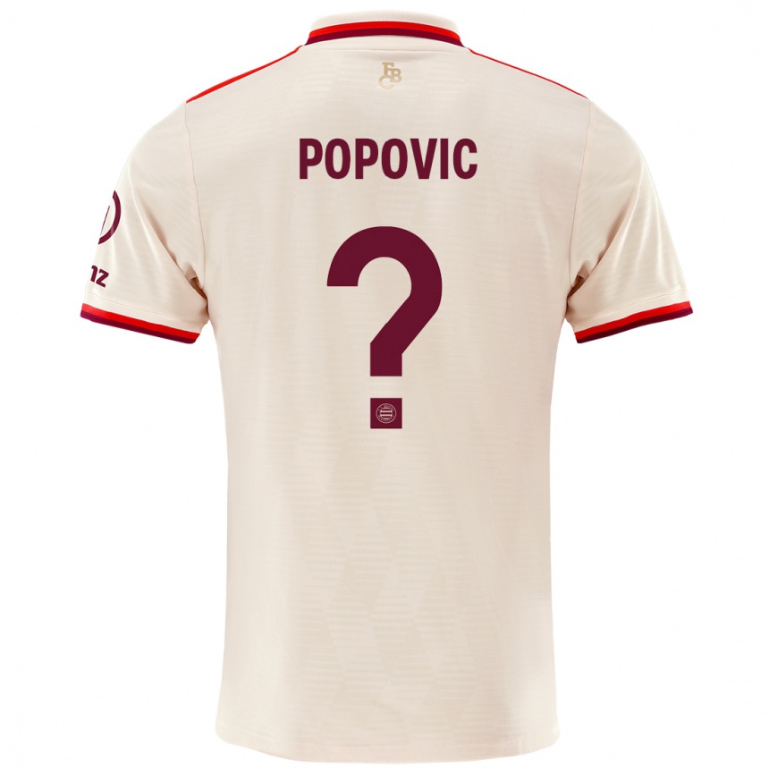 Niño Fútbol Camiseta Marko Popovic #0 Lino Equipación Tercera 2024/25 Argentina