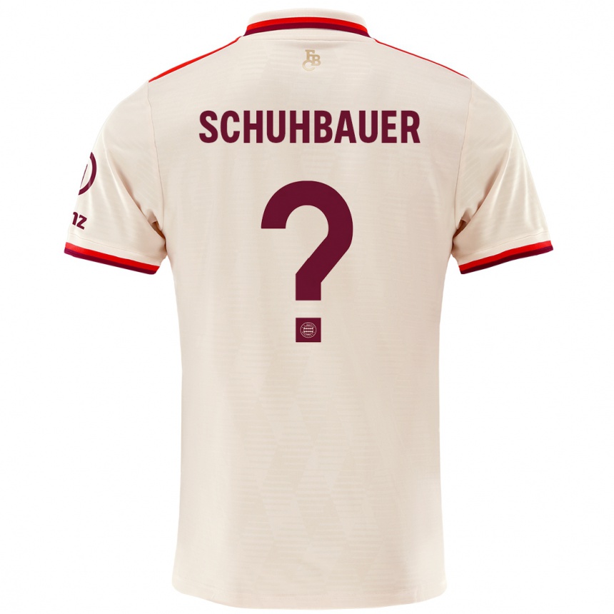 Niño Fútbol Camiseta Maximilian Schuhbauer #0 Lino Equipación Tercera 2024/25 Argentina