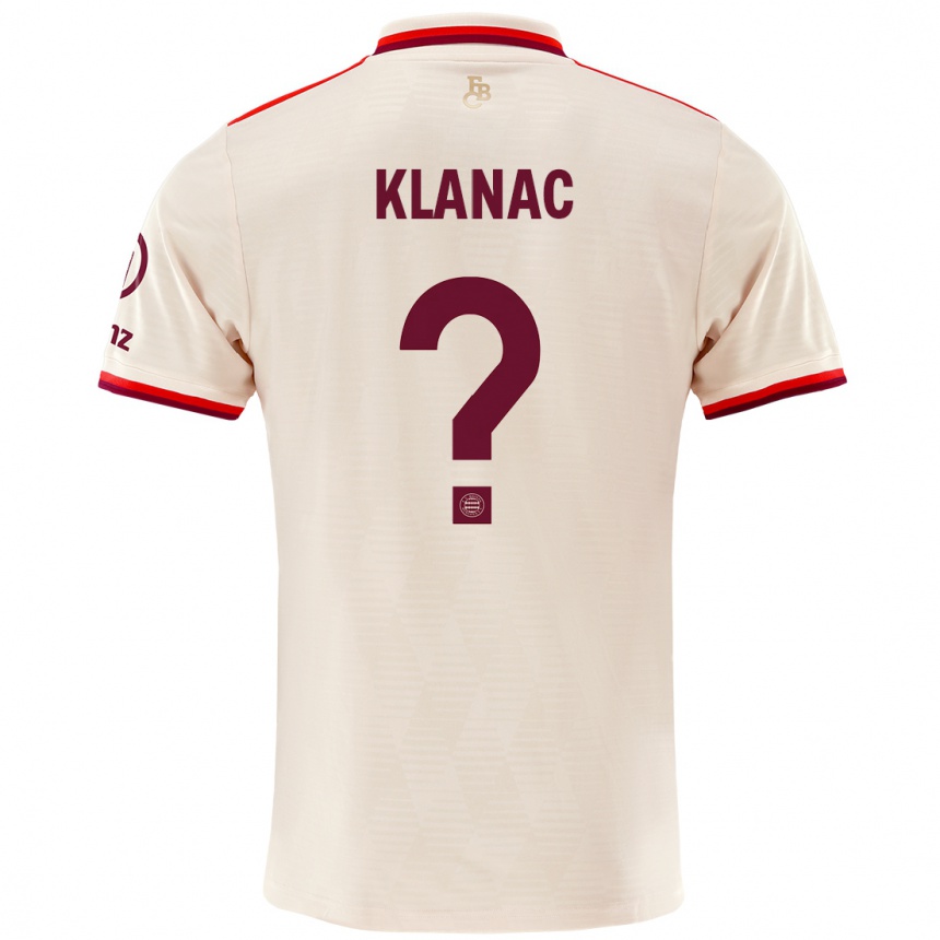 Niño Fútbol Camiseta Leon Klanac #0 Lino Equipación Tercera 2024/25 Argentina