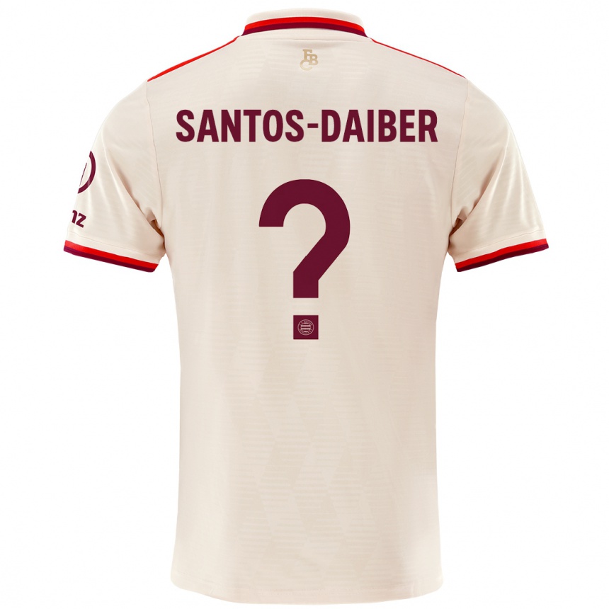 Niño Fútbol Camiseta David Santos-Daiber #0 Lino Equipación Tercera 2024/25 Argentina