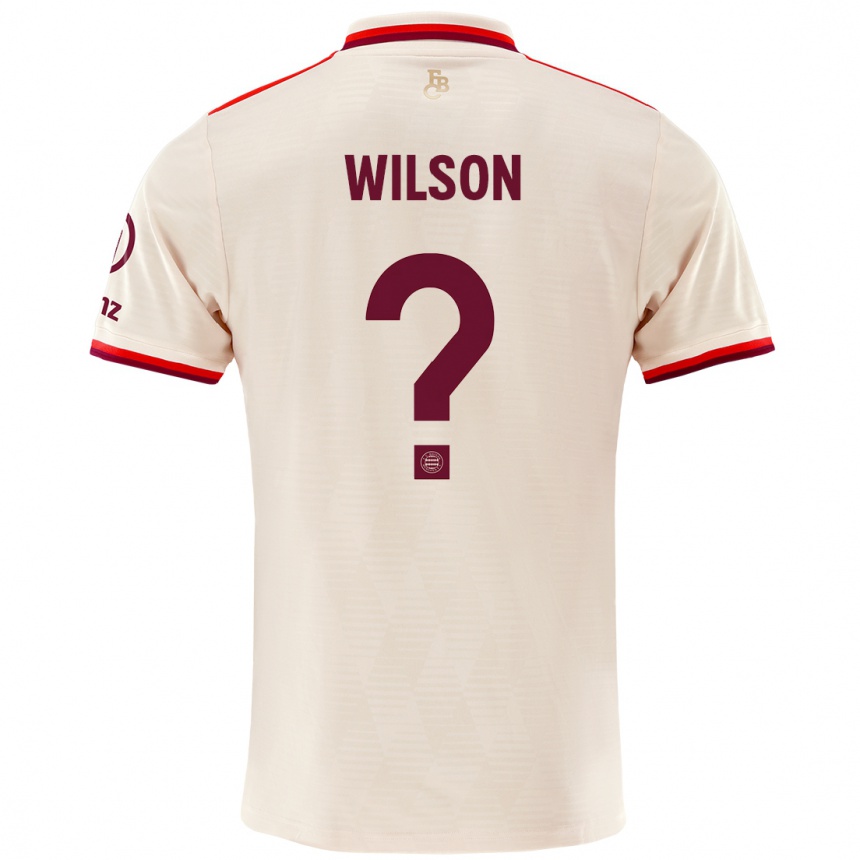 Niño Fútbol Camiseta Oluwaseyi Wilson #0 Lino Equipación Tercera 2024/25 Argentina