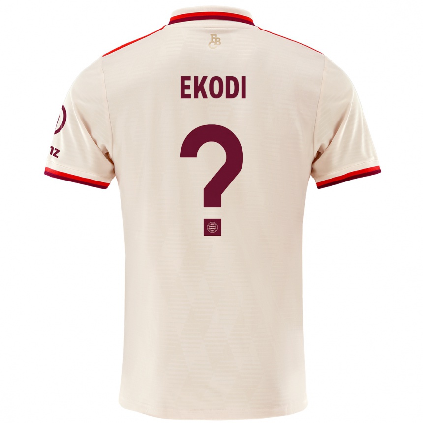 Niño Fútbol Camiseta Michel Ekodi #0 Lino Equipación Tercera 2024/25 Argentina