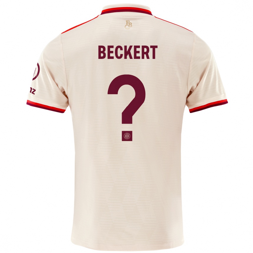 Niño Fútbol Camiseta Valentin Beckert #0 Lino Equipación Tercera 2024/25 Argentina