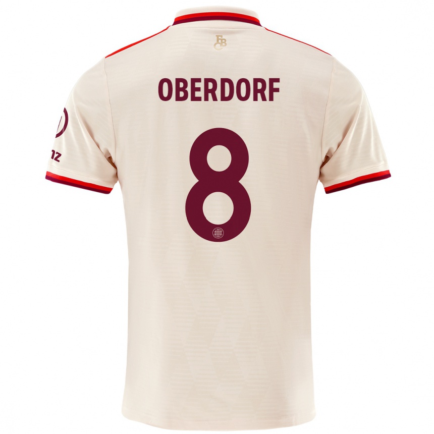 Niño Fútbol Camiseta Lena Oberdorf #8 Lino Equipación Tercera 2024/25 Argentina