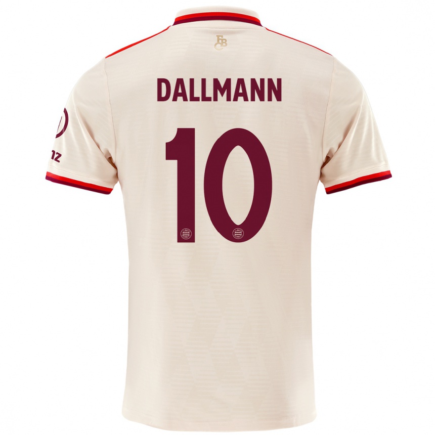 Niño Fútbol Camiseta Linda Dallmann #10 Lino Equipación Tercera 2024/25 Argentina