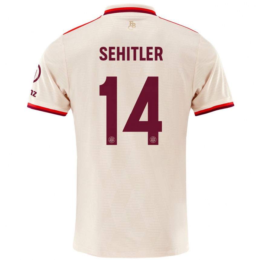 Niño Fútbol Camiseta Alara Şehitler #14 Lino Equipación Tercera 2024/25 Argentina