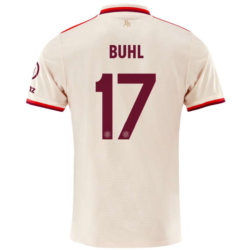 Niño Fútbol Camiseta Klara Buhl #17 Lino Equipación Tercera 2024/25 Argentina