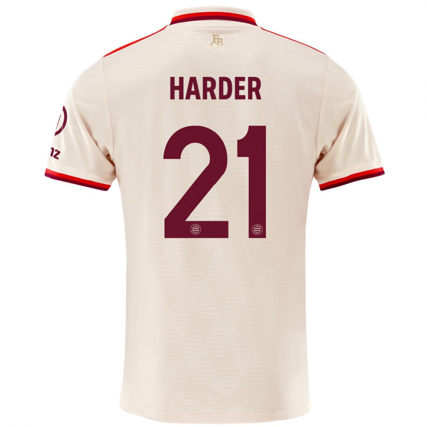 Niño Fútbol Camiseta Pernille Harder #21 Lino Equipación Tercera 2024/25 Argentina