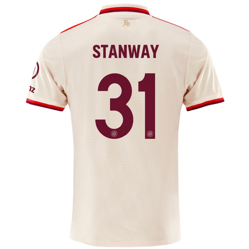 Niño Fútbol Camiseta Georgia Stanway #31 Lino Equipación Tercera 2024/25 Argentina