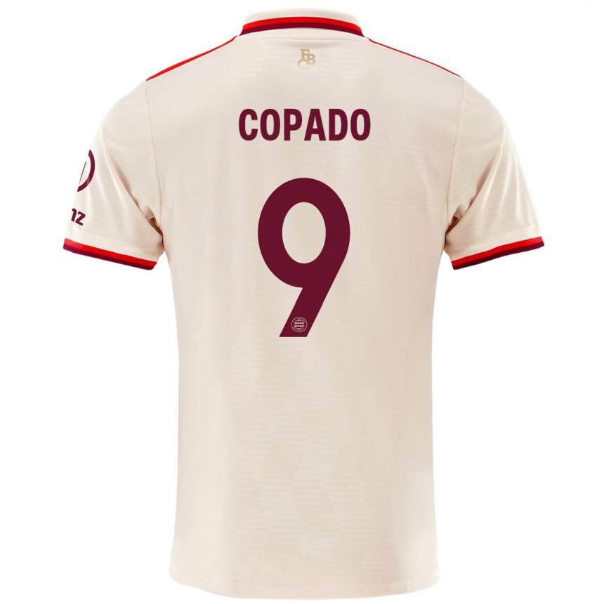 Niño Fútbol Camiseta Lucas Copado #9 Lino Equipación Tercera 2024/25 Argentina