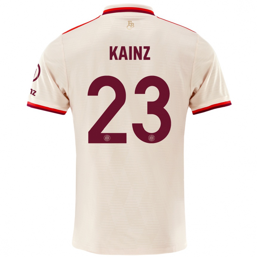 Niño Fútbol Camiseta Manuel Kainz #23 Lino Equipación Tercera 2024/25 Argentina