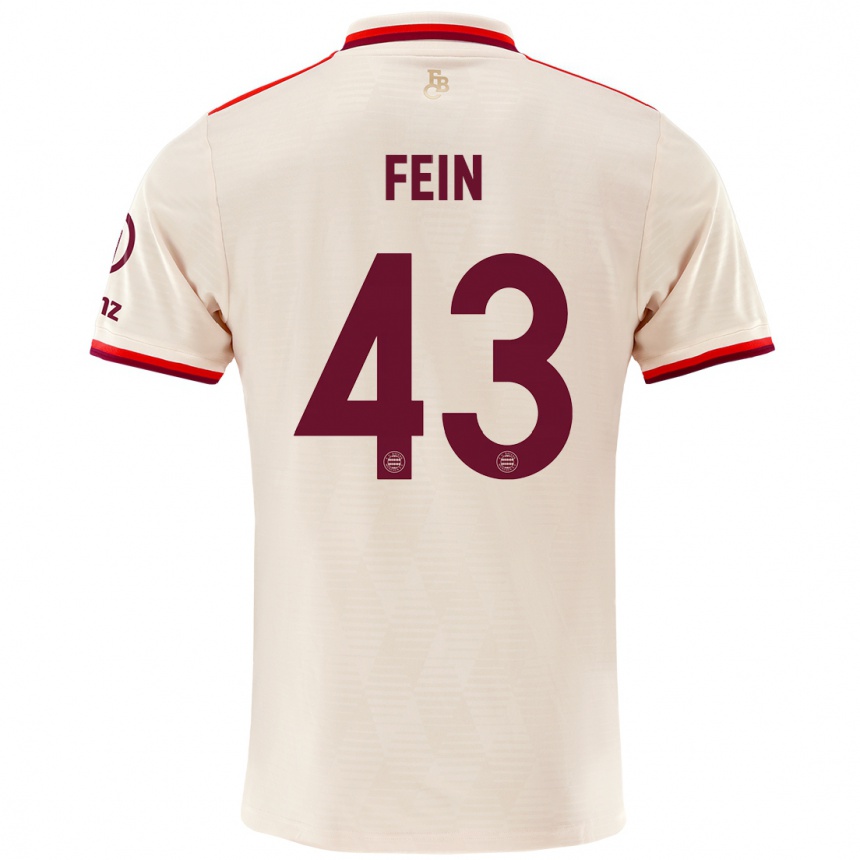 Niño Fútbol Camiseta Adrian Fein #43 Lino Equipación Tercera 2024/25 Argentina