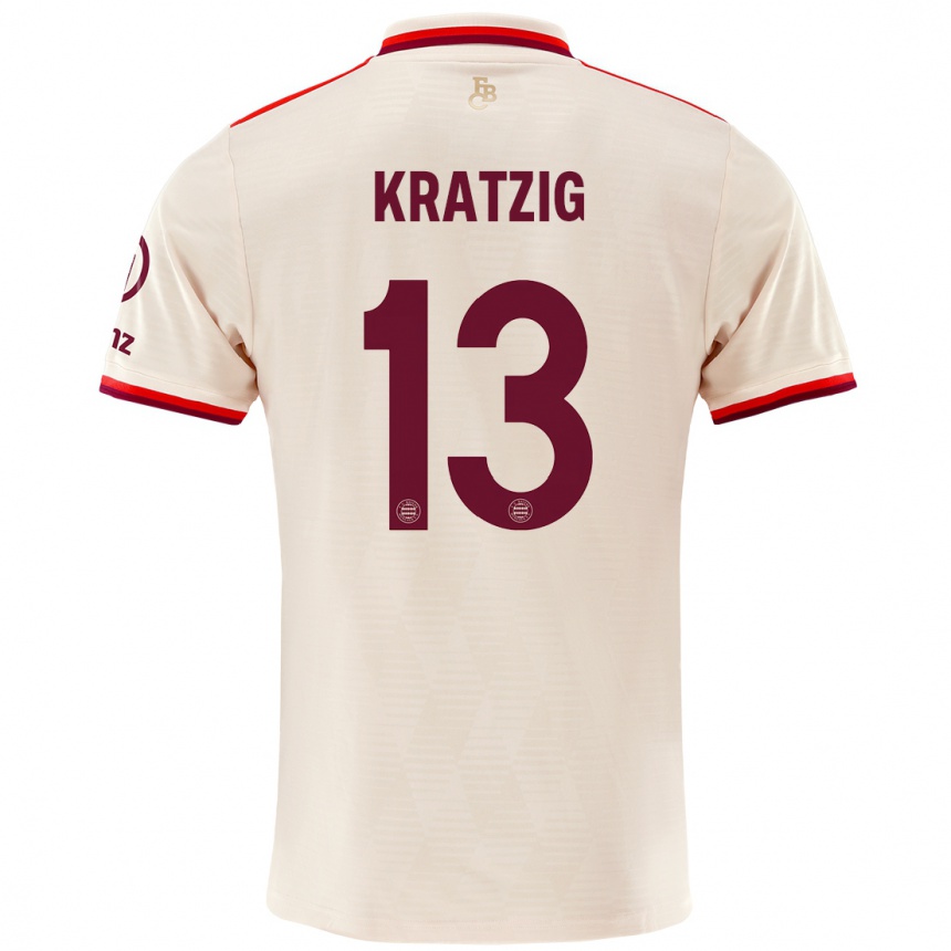 Niño Fútbol Camiseta Frans Kratzig #13 Lino Equipación Tercera 2024/25 Argentina