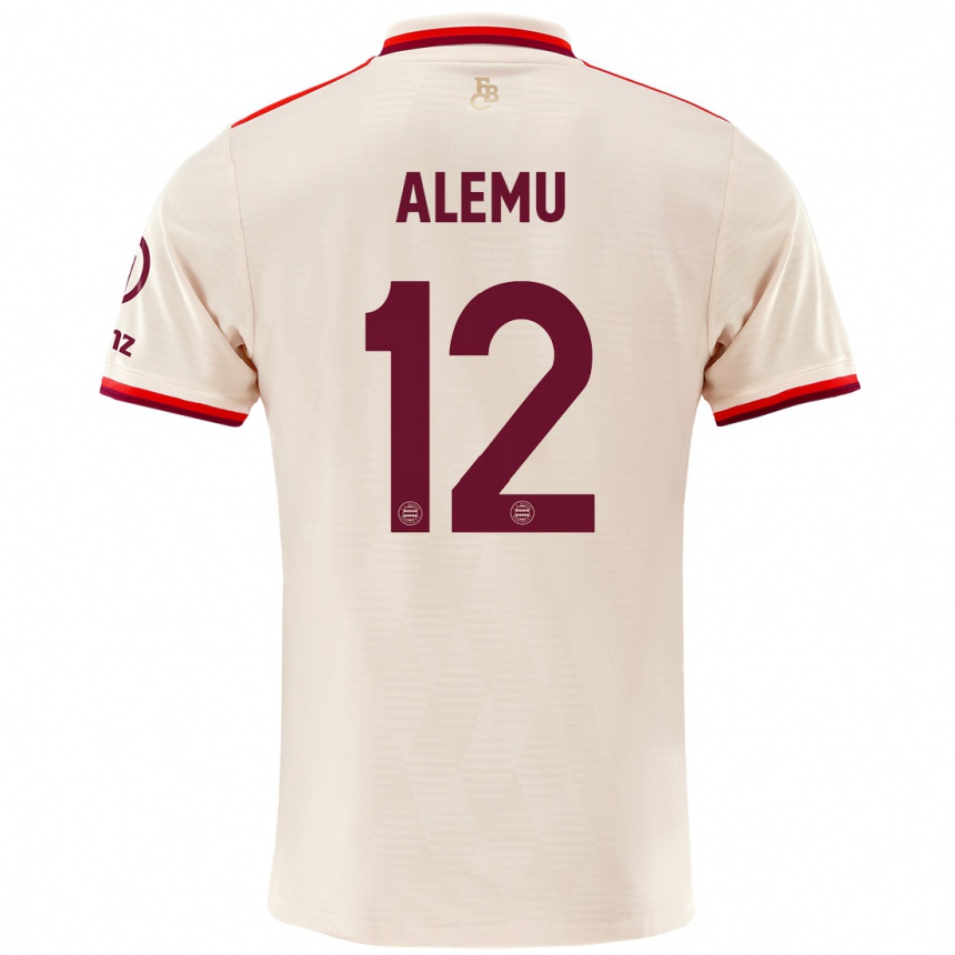 Niño Fútbol Camiseta Liul Alemu #12 Lino Equipación Tercera 2024/25 Argentina