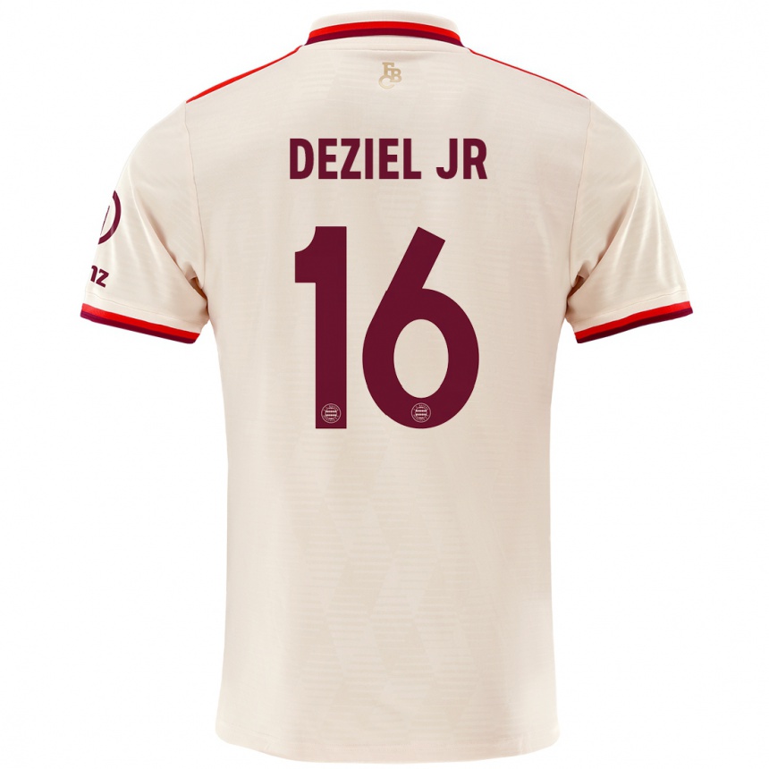 Niño Fútbol Camiseta Robert Deziel Jr #16 Lino Equipación Tercera 2024/25 Argentina