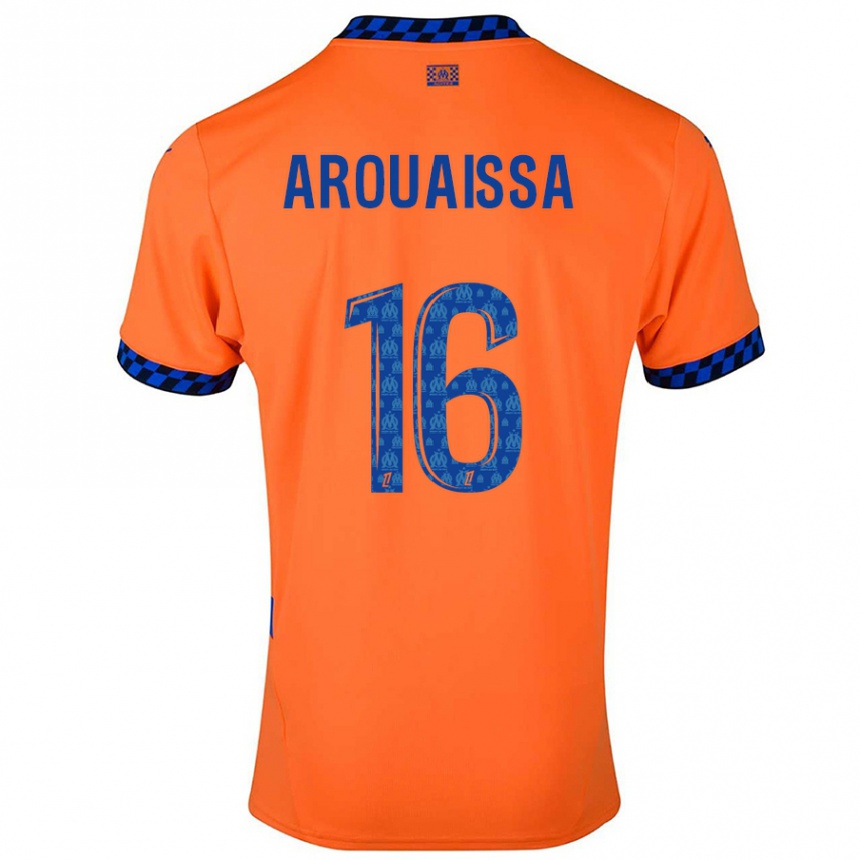 Niño Fútbol Camiseta Ines Arouaissa #16 Naranja Azul Oscuro Equipación Tercera 2024/25 Argentina