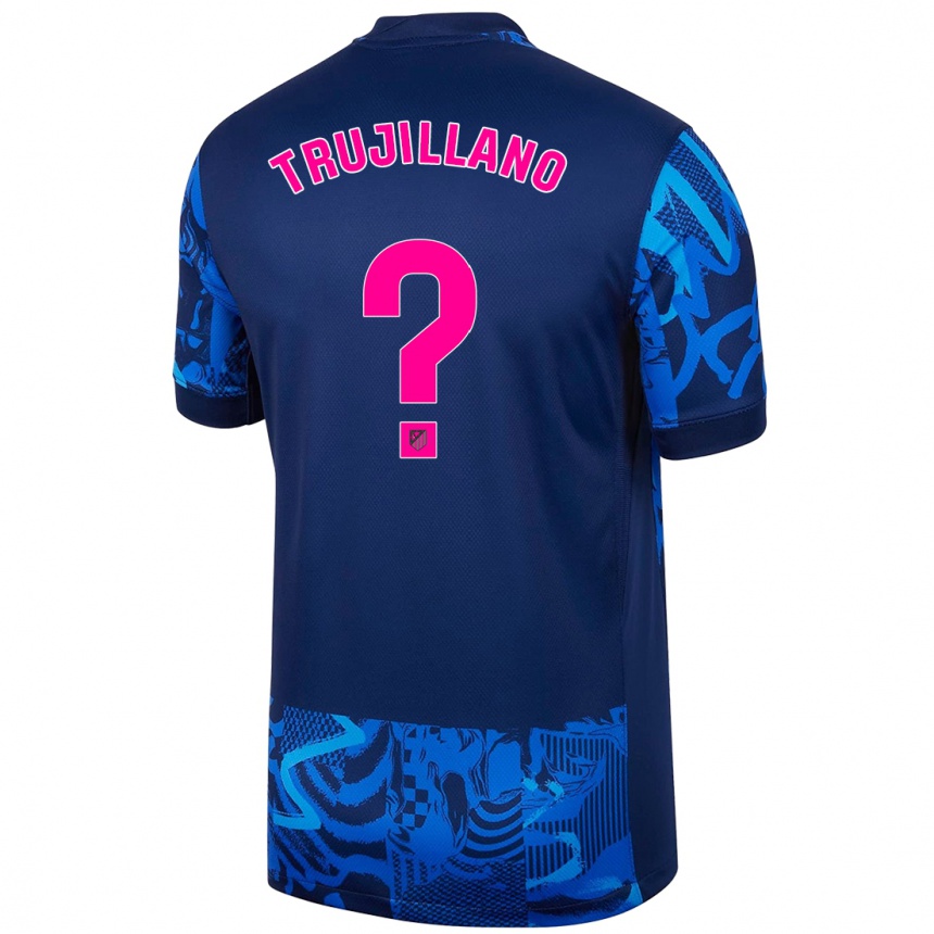 Niño Fútbol Camiseta Guillermo Trujillano #0 Azul Real Equipación Tercera 2024/25 Argentina