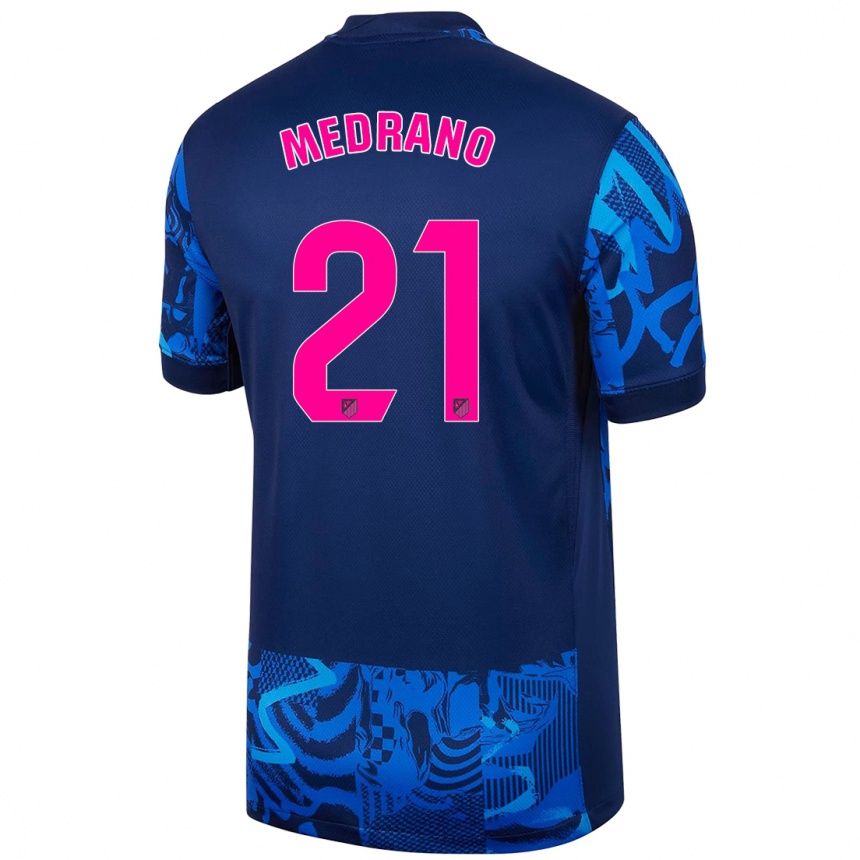 Niño Fútbol Camiseta Fernando Medrano #21 Azul Real Equipación Tercera 2024/25 Argentina