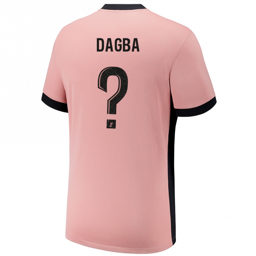 Niño Fútbol Camiseta Colin Dagba #0 Rosa Óxido Equipación Tercera 2024/25 Argentina