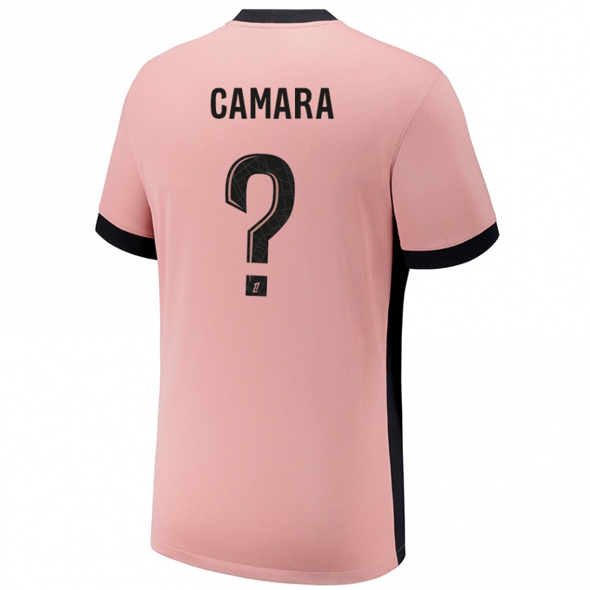 Niño Fútbol Camiseta Oumar Camara #0 Rosa Óxido Equipación Tercera 2024/25 Argentina