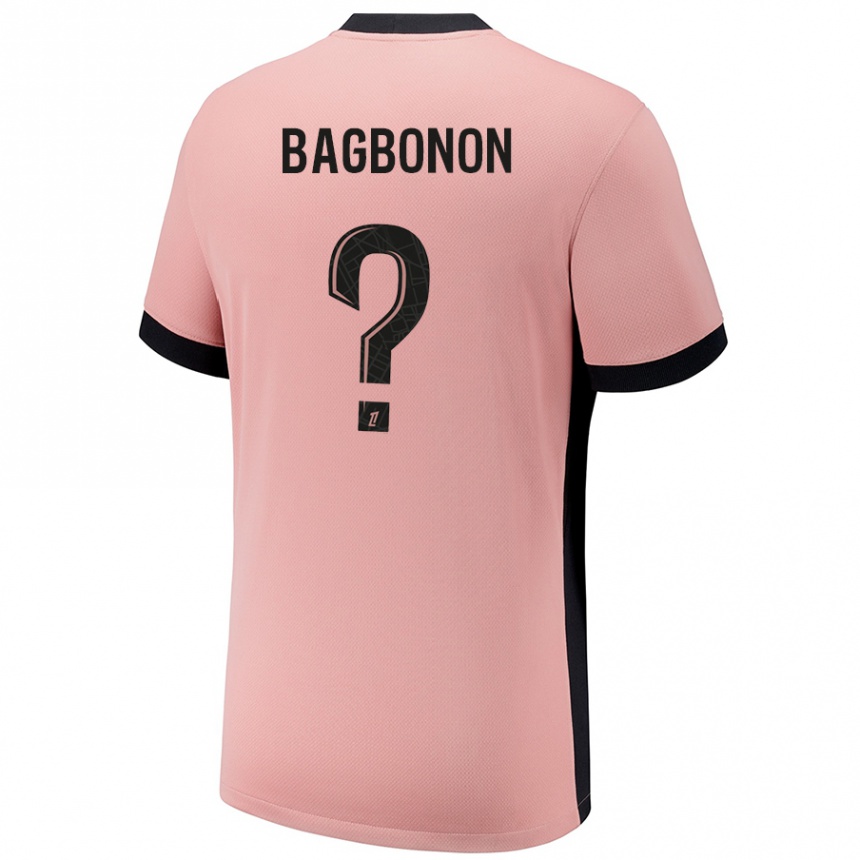 Niño Fútbol Camiseta Ethan Bagbonon #0 Rosa Óxido Equipación Tercera 2024/25 Argentina