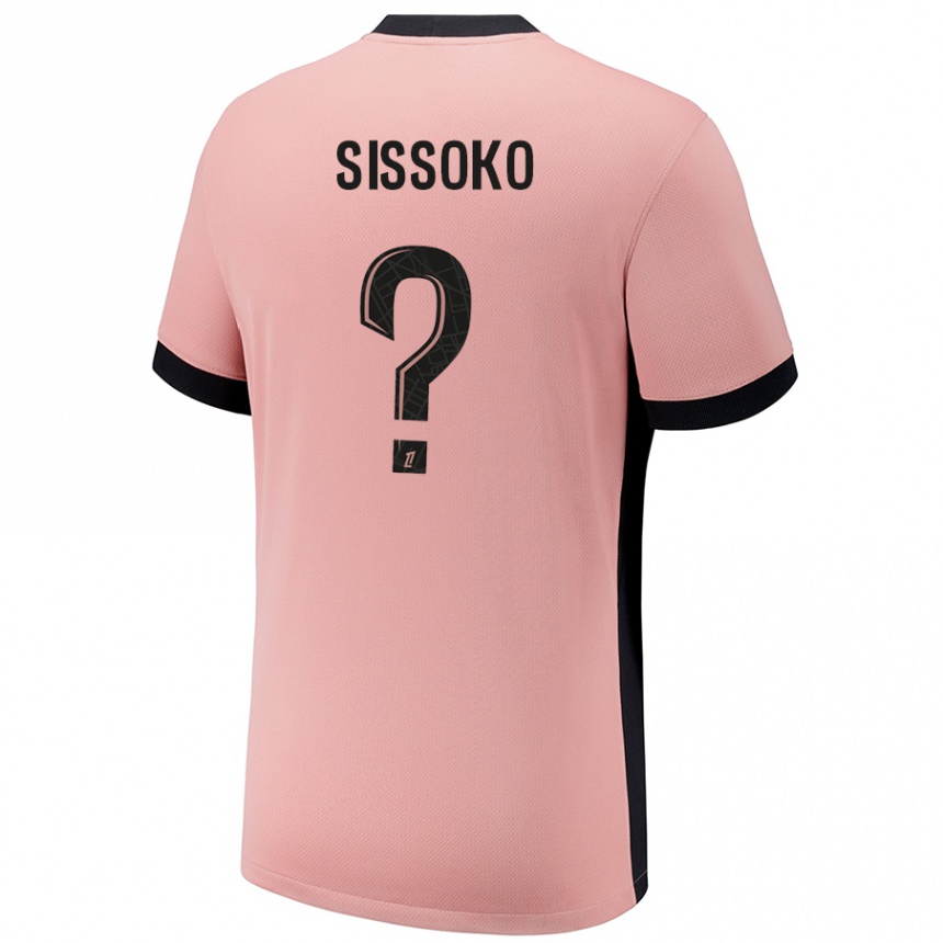 Niño Fútbol Camiseta Nassiama Sissoko #0 Rosa Óxido Equipación Tercera 2024/25 Argentina