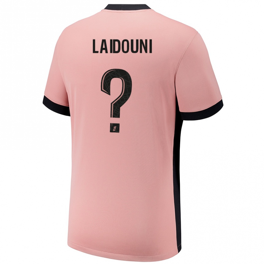 Niño Fútbol Camiseta Adam Laidouni #0 Rosa Óxido Equipación Tercera 2024/25 Argentina